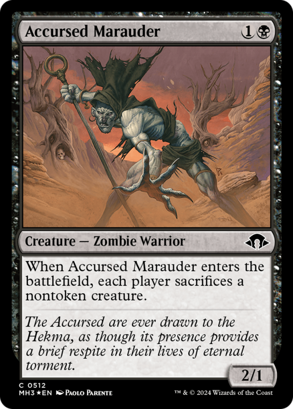 Accursed Marauder (Ripple Foil) [Modern Horizons 3] Online Hot Sale