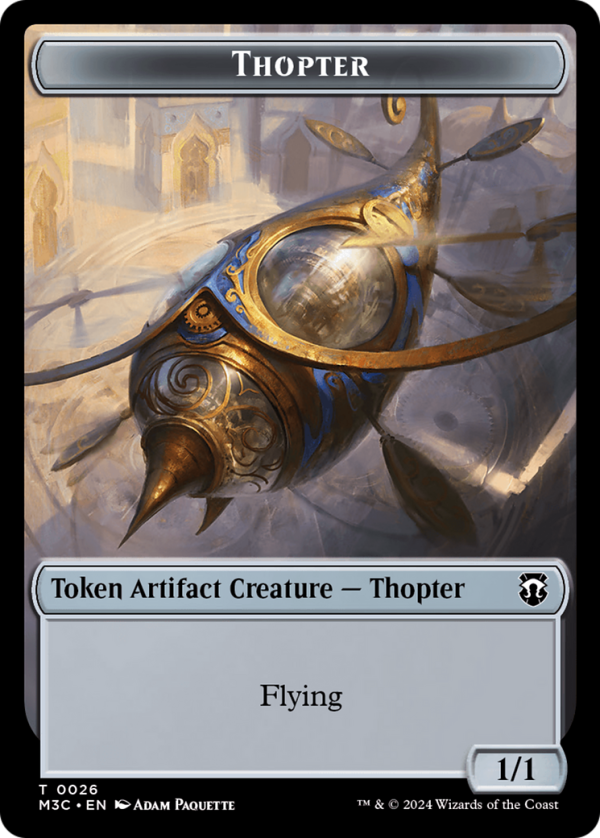 Aetherborn    Thopter Double-Sided Token [Modern Horizons 3 Commander Tokens] Discount