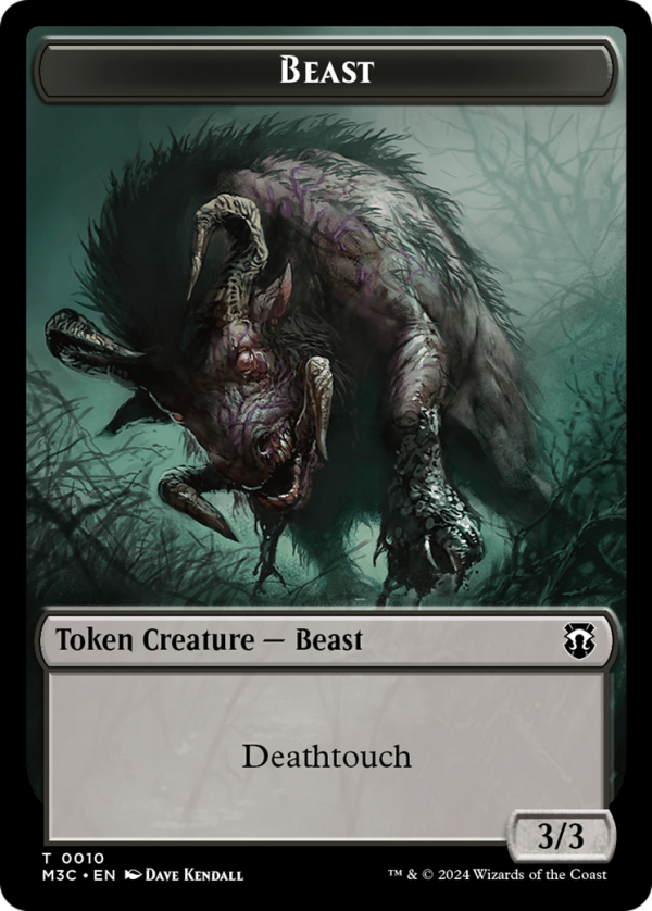 Beast (0010)    Shapeshifter (0008) Double-Sided Token [Modern Horizons 3 Commander Tokens] For Sale