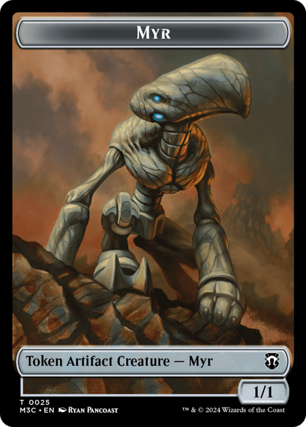 Construct    Myr Double-Sided Token [Modern Horizons 3 Commander Tokens] Online Hot Sale