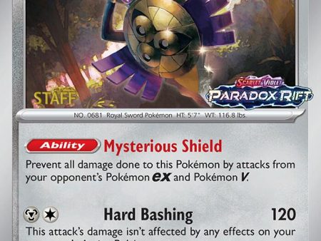 Aegislash (060) (Staff Prerelease Promo) [Scarlet & Violet: Black Star Promos] Online now