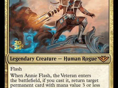 Annie Flash, the Veteran [Outlaws of Thunder Junction Prerelease Promos] on Sale