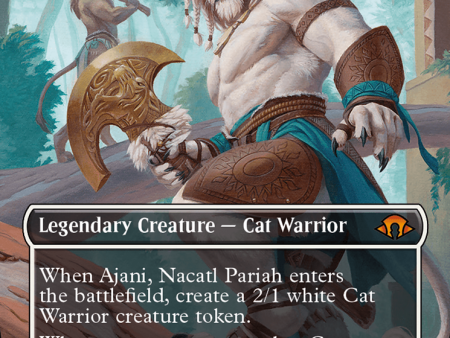 Ajani, Nacatl Pariah    Ajani, Nacatl Avenger (Borderless) [Modern Horizons 3] on Sale