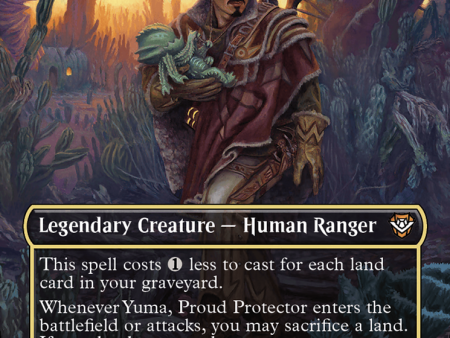 Yuma, Proud Protector (Borderless) [Outlaws of Thunder Junction Commander] Sale