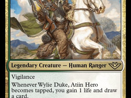 Wylie Duke, Atiin Hero (Promo Pack) [Outlaws of Thunder Junction Promos] Online Sale