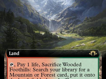 Wooded Foothills (Extended Art) [Modern Horizons 3] Sale